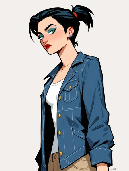 zPDXL3,danny_phantomstyle,1girl,small chest,ponytail,
BREAK light background,<lora:add-detail-xl:1>,misc,<lora:danny_phantom_style:0.6>,<lora:GLSHS:0.2>,glshs,