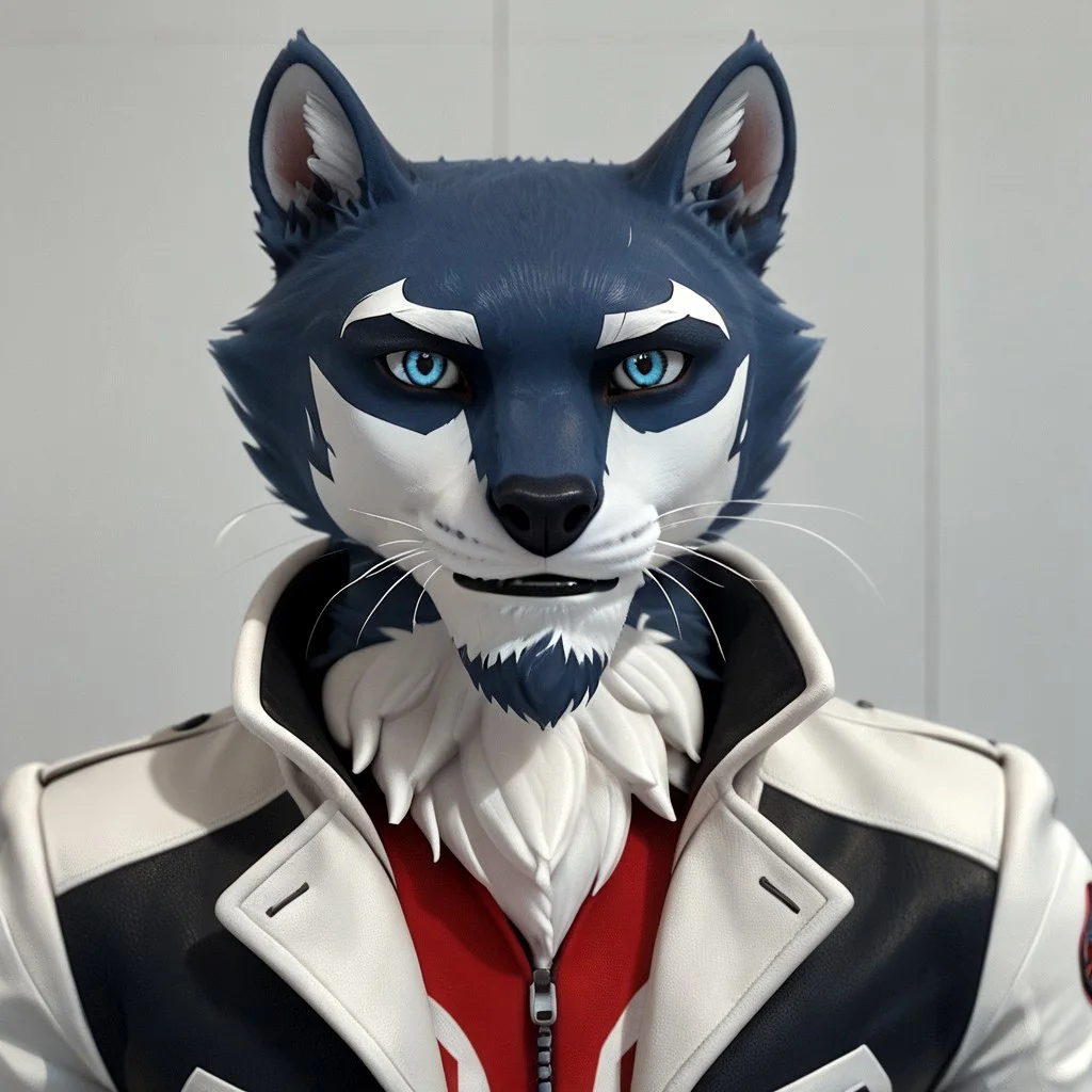 score_9, score_8_up, score_7_up, score_6_up, score_5_up, score_4_up, score_4, source:furry, detailed face, detailed eyes, detailed fur, furry male, solo, 1boi,
BREAK
Pike, rimba racer, anthropomorphic wolf, dark blue fur, white markings, white eyebrows, white inner-ear, blue eyes, black lip, (red t-shirt, jacket, fingerless gloves, jeans, tail, goatee, waist-up)
BREAK
<lora:add-detail-xl:1.5>
<lora:DetailedEyes_V3:1>