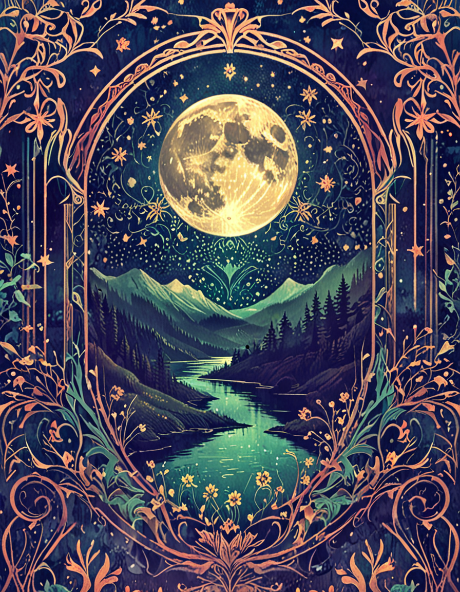 Starry Night  novuschroma15 style art nouveau <lora:novuschroma15 style:0.8>  <lora:sdxl_lightning_8step_lora:1>