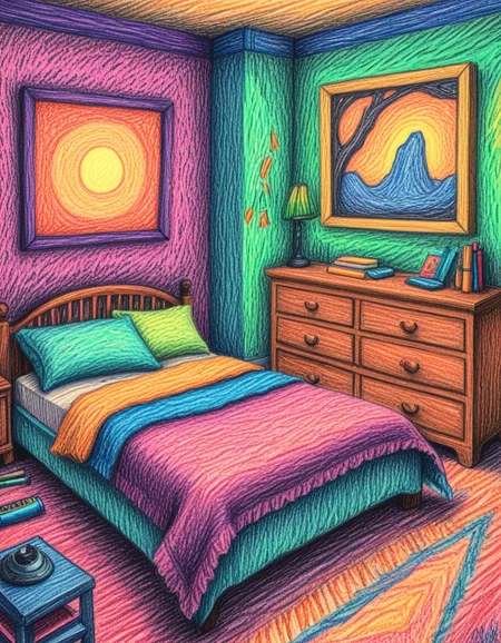 novuschroma72 style a bedroom crayon drawing <lora:novuschroma72 style:1>, <lora:sdxl_lightning_8step_lora:1>