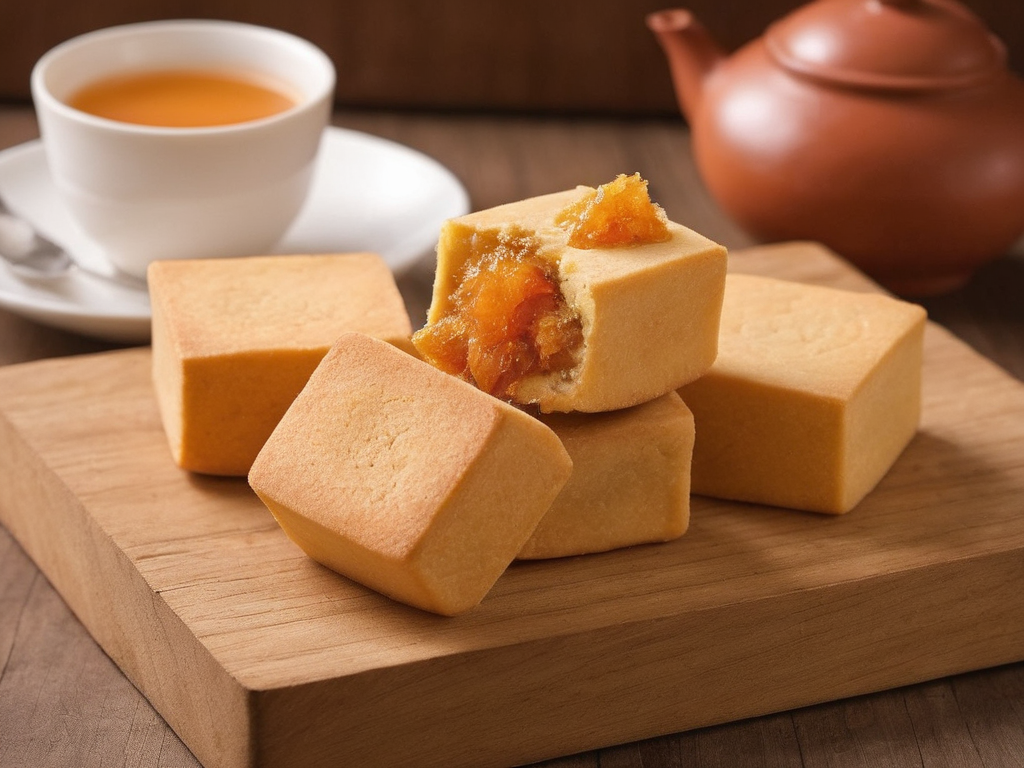 A high-resolution, hyper-realistic image of a delicious PPCake, a popular dessert in many cuisines. The PPCake is perfectly baked, with a golden-brown crust and a sweet, moist interior. It's placed on a rustic wooden table, with a cup of tea on the side. The scene is set in a homey kitchen environment, with all elements in sharp focus, creating a clear and detailed image. The lighting should be natural and soft, highlighting the appetizing qualities of the PPCake and the cozy atmosphere of the setting, <lora:PineappleCake:0.8>