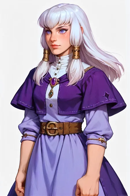 lysithea von ordelia, wizard <lora:zs_FE9PortraitsXL:1>fe9portraits, solo, cowboy shot, simple background, 1girl, zPDXL2 zPDXLpg pny-safe, <lora:Aesthetics_Enhancer_pony:0.21> EnhanceImage,