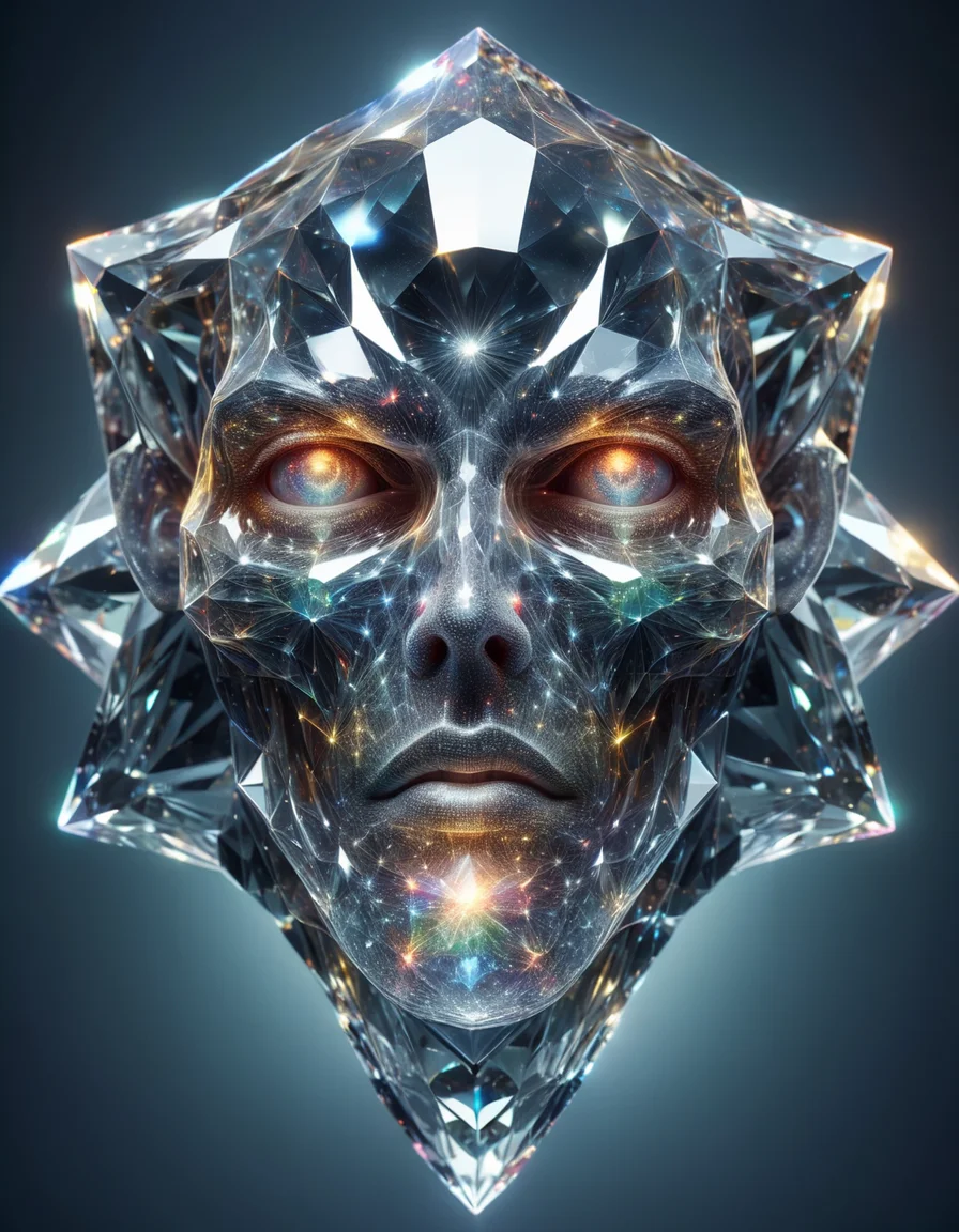 incubus with mysterious gaze made of diamond, sharp focus, masterpiece, sharp details, sfw, focus on, ral-czmcrnbw <lora:ral-czmcrnbw-sdxl:1>