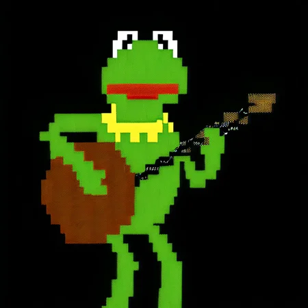 <lora:Epic_ZZT_Ultra_XL:1.4> Kermit the Frog Strums a banjo
