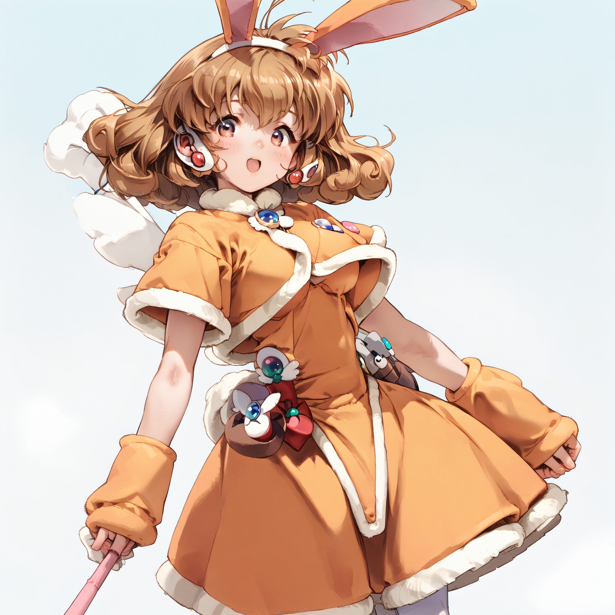 (score_9:1.2), score_8_up, score_7_up, source_anime , best quality,<lora:corrector yui-pony-01:1>, corrector yui, 1girl, solo, magical girl, soil element suit