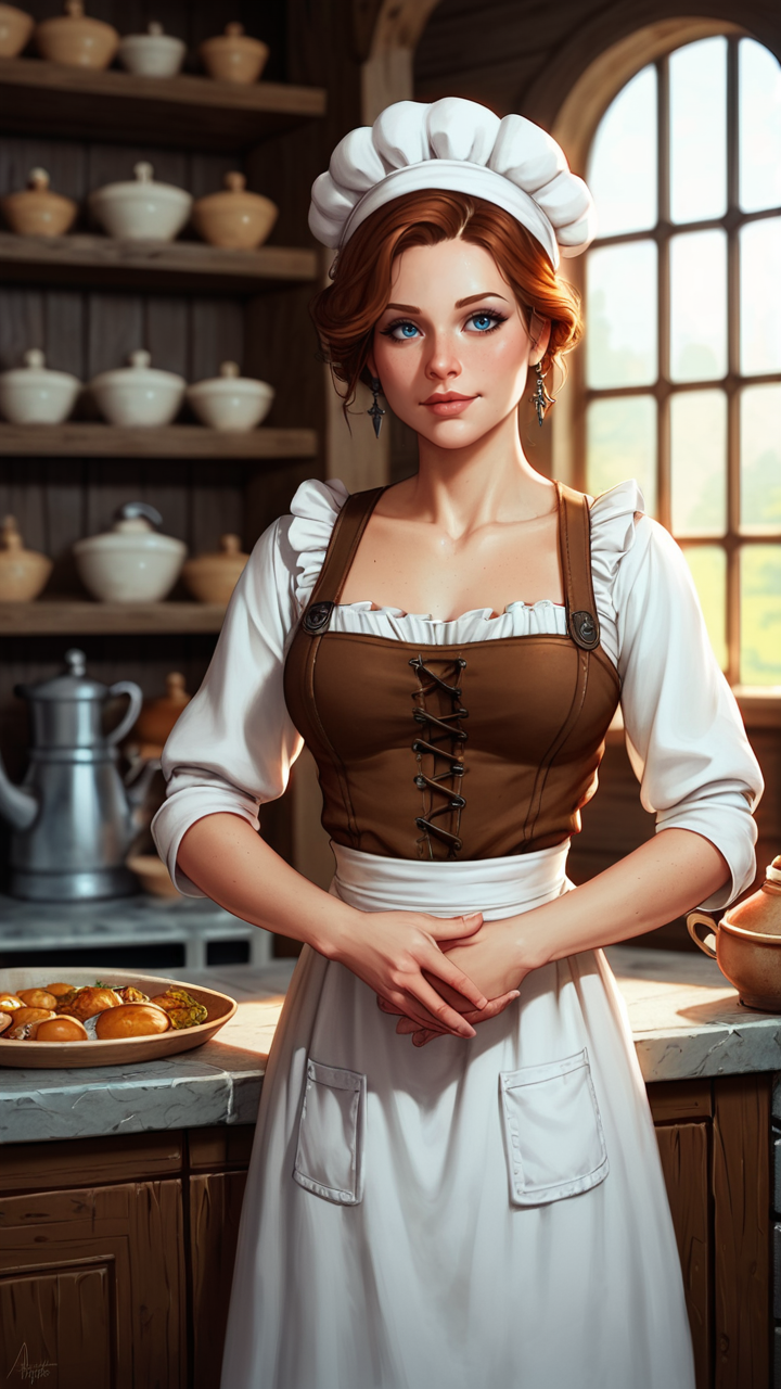 score_9, score_8_up, score_7_up, BREAK, rating_safe, a chef in a medieval kitchen, extremely detailed , detailed background, clutter , <lora:zy_Detailed_Backgrounds_v1:.7>