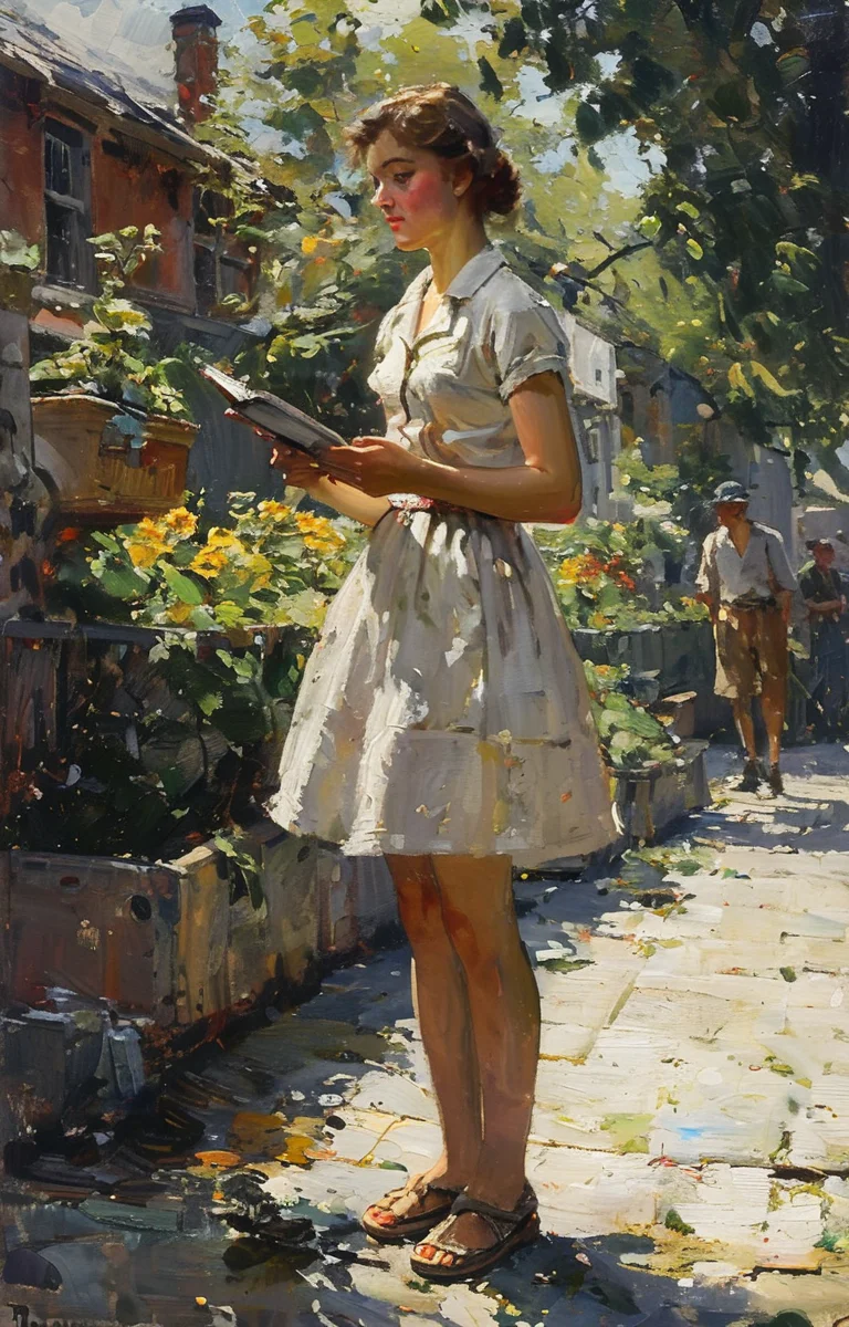masterpiece,best quality,<lora:tbh209-sdxl:0.9>,illustration,style of Anthony Thieme tech genius teenage girl