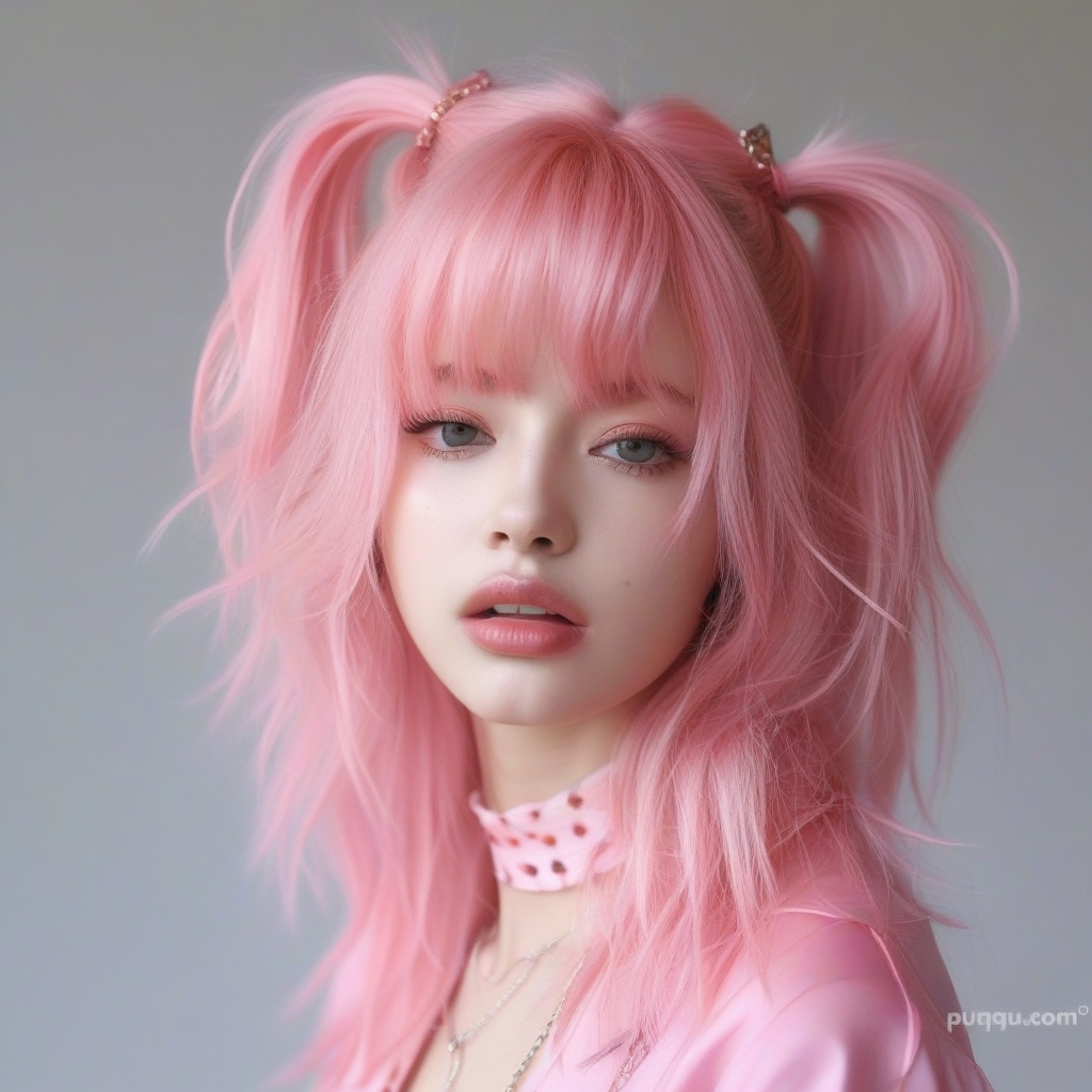 1girl,pink hair,<lora:pinkhair_SDXL-000004:0.7>,