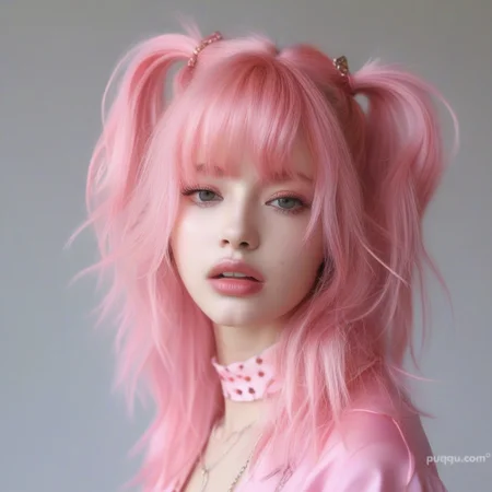 1girl,pink hair,<lora:pinkhair_SDXL-000004:0.7>,