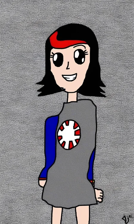 ms paint, 1girl, smiling, looking at viewer, <lora:ponydiffusionv6_mspaint:1>