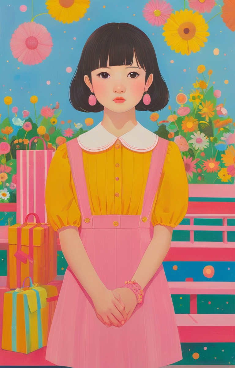masterpiece,best quality,<lora:tbh289-sdxl:0.9>,illustration,style of Joan Cornella portrait of idolmaster cinderella girls,