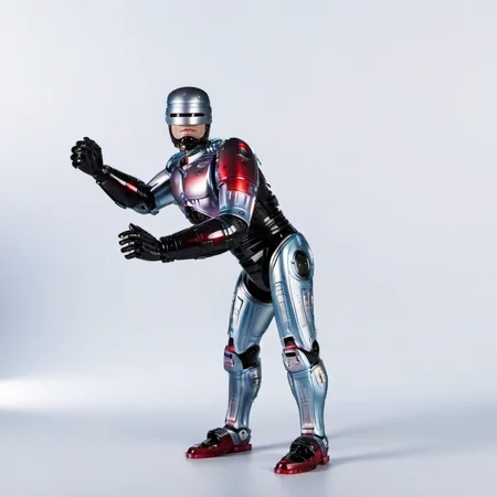 Robocop1024, robot dance, highly detailed, photography, ultra sharp, film, bokeh, professional, 4k <lora:add-detail-xl:1.5> <lora:Robocop1024:1>