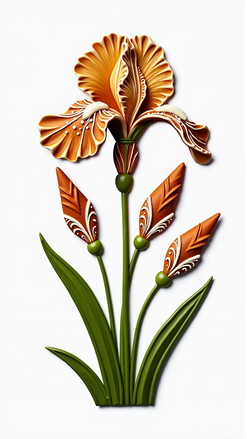 GingerbreadStyle and made entirely out of gingerbread and frosting, a Iris
<lora:GingerbreadStyleFlux:0.9>