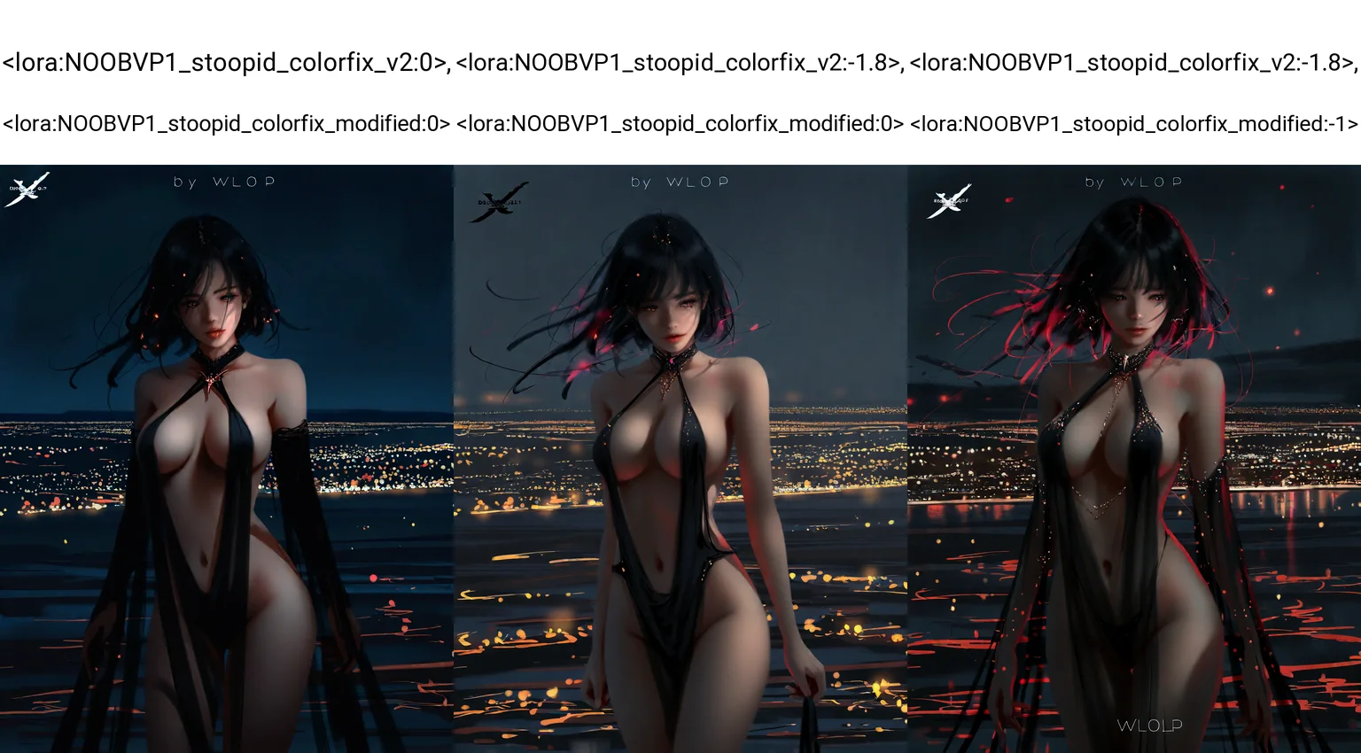 wlop, 
1girl, dark, dim lighting, revealing clothes, black hair, lush hair, vampire, large breasts, night, scenery,
nsfw,
very awa, masterpiece, best quality, highres, newest, year 2024, absurdres, highres,
 <lora:NOOBVP1_stoopid_colorfix_v2:0>,  <lora:NOOBVP1_stoopid_colorfix_modified:0>