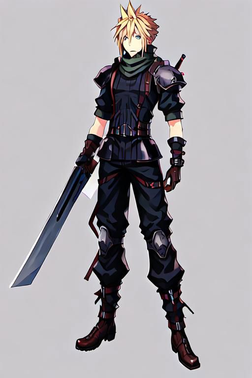 cloud strife, shinra_infantry_uniform