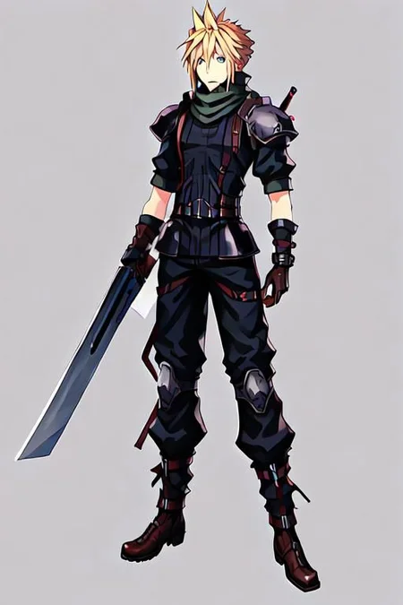 cloud strife, shinra_infantry_uniform