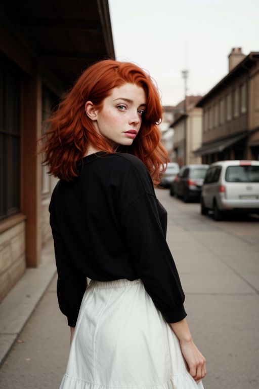 redhead woman