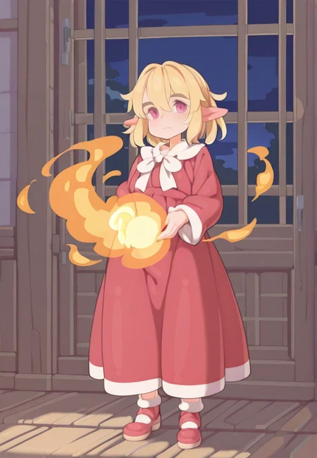 tenako, detailed background,
magicalaura, 1girl, fire, magic,
 <lora:Tenako_Style:1>, masterpiece, best quality, amazing quality, very aesthetic, absurdres,  newest,