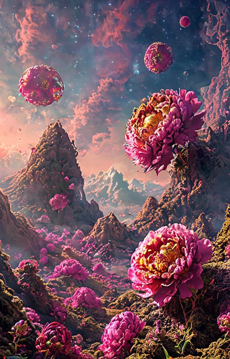 masterpiece,best quality,<lora:tbh8-sdxl:0.9>,illustration, decaying peonies