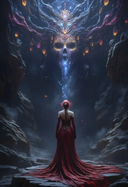 Contrast Colors, Hyperrealistic, Detailed, Best Quality, High Resolution, Intricate Details, Vivid Colors,
Mysterious woman in dress. stands on a huge mountain on the cliff to a waterfall. beautiful works of art. Fantasy landscape, shiny bright color schemes. Magic, fantasy art, symmetrical face, beautiful lighting, magical mountains,
perfection style, vivid colors, colorful, dark background, aidmaMJ6.1, FntsyPstlCE style, NewFantasyCore, ahx, hkmagic