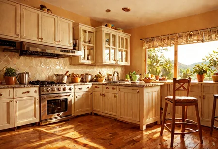 score_9, score_8_up, score_7_up,score_9, score_8_up, score_7_up, scenery, large outdated kitchen