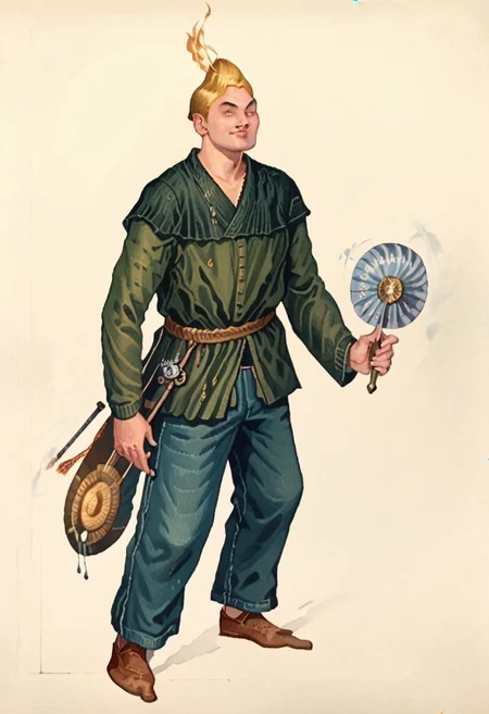 score_8, score_8_up, score_7_up, oblivionarts, 1boy, male focus, solo, adoring_fan, full body, simple background,