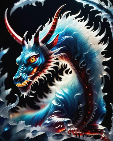 score_9, score_8_up, score_7_up, intricate details, rating_safe,
<lora:BioIceCrystalsPONY:1>, 1boy(made out of Jed-Blmicry, bioluminiscence, translucent,
feral furry, oni demon,
full body, looking at the viewer, solo, smiling), detailed background, depth of field, subsurface scattering, 
<lora:ral-chrosc-clr:0.3>, ral-chrosc-clr,
<lora:xl_more_art-full_v1:0.3>,
<lora:add-detail-xl:0.3>