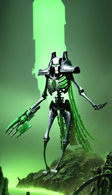 Necrons, scenery, detailed background, masterpiece, best quality, high quality, absurdres <lora:necrons_xl_v1:1>