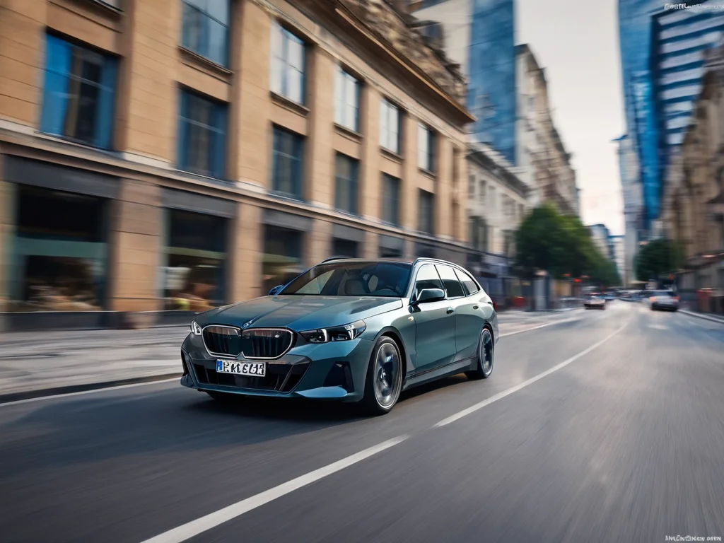 <lora:i5 touring:0.75>,
BMW i5 touring,car,Masterpiece,(realistic :1.4) wide-angle environment shot,speeding through a busy city,low Angle,side profile,motion blur,, masterpiece, best quality,
