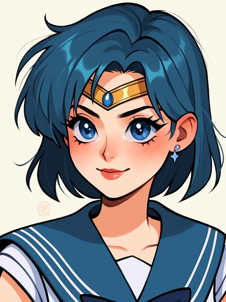 score_9, score_8_up, score_7_up, score_6_up, score_5_up, score_4_up, rating_safe
BREAK
sailor mercury, circlet, blue hair, blue eyes,
BREAK
solo, portrait, magical girl, blue serafuku,
BREAK
crater, <lora:Lunas-SimzArts-SDXL-A1:1>