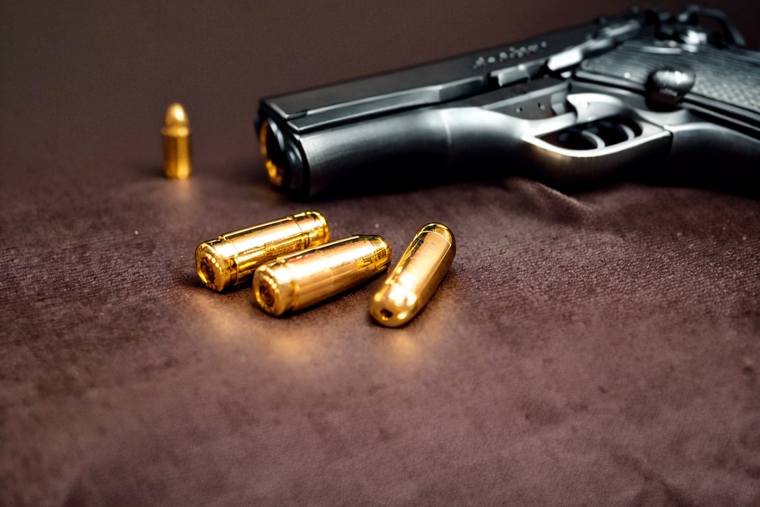 (masterpiece, best quality:1.2), ultra-detailed, gun bullets, (realistic:1.5), <lora:EdobGunBullets_v1.0:1>