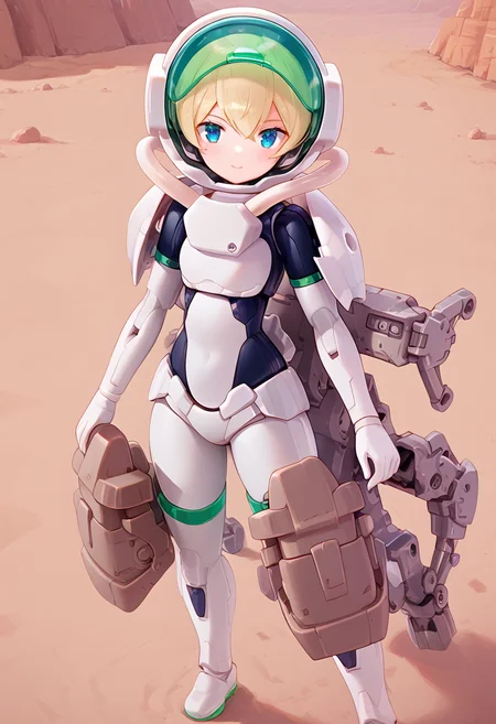 mars concept,(score_9:0.9),score_8_up,score_7_up,(zPDXL2),anime style,rating_safe,<lora:SIS-Gc11w Stipla-Steroy ponyXL v3.2:0.96>,SIS-Gc11w Stipla-Steroy,spacesuit,Stipla-Steroy spacesuit,doll joint,1girl,space helmet,backpack,armor,Stipla-Steroy armor,helmet open,<lora:Creamcod-Style-PonyXL:0.7>,on mars,desert,