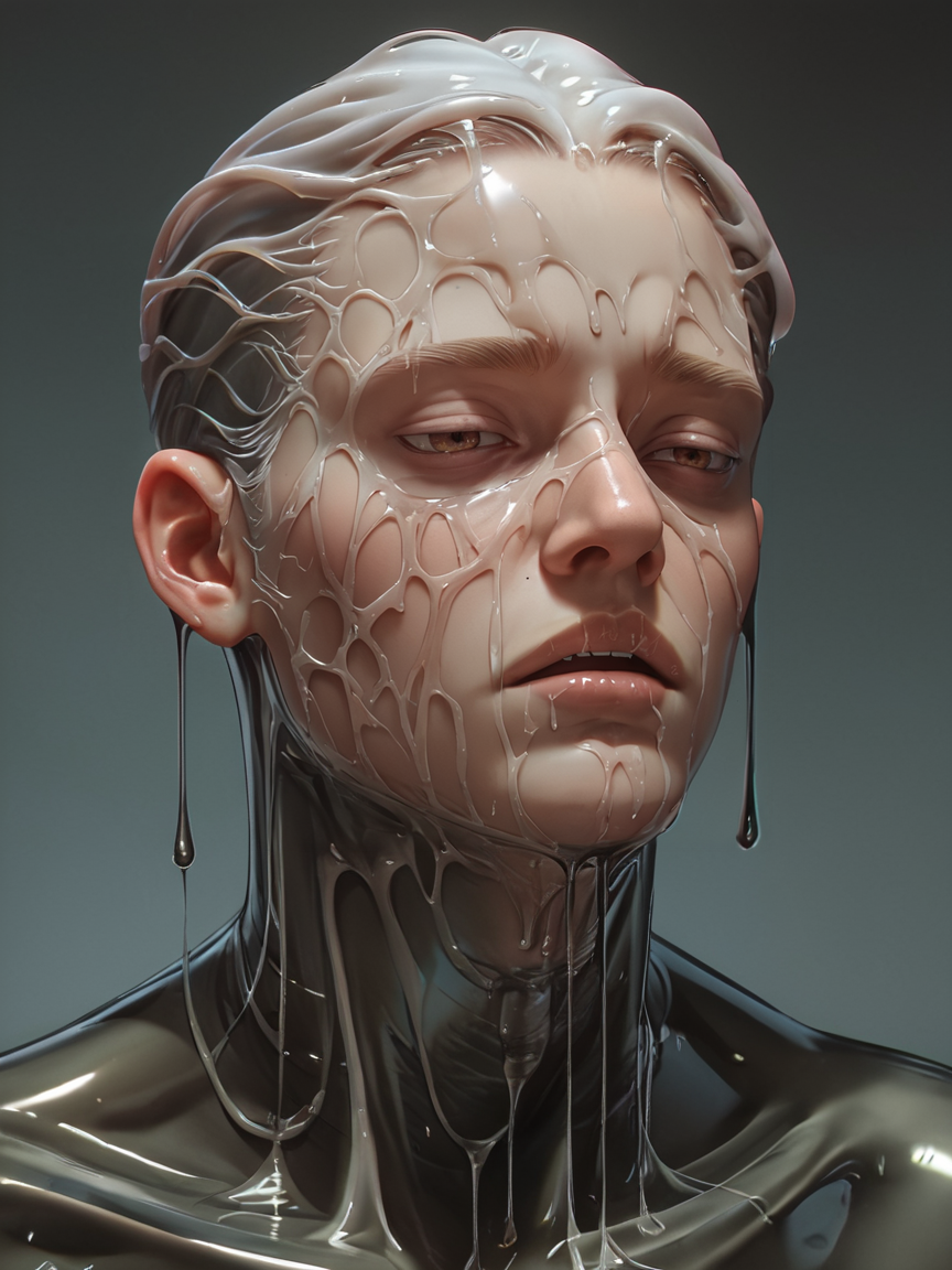 score_9, score_8_up, score_7_up, score_6_up, score_5_up, score_4_up,   <lora:cr34tur3g0r3XLP:0.8> cr34tur3g0r3, 1boy, slime, chrome,