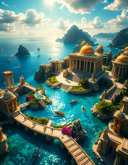A breathtaking view of the lost city of Atlantis, submerged beneath crystal-clear ocean waters. The city showcases a magnificent blend of ancient Greek and futuristic architecture, with towering marble temples, golden domes, and intricate carvings glowing under the soft bioluminescent light of coral reefs. Majestic pillars and archways, partially covered in coral and algae, rise from the ocean floor, creating an atmosphere of mystery and forgotten grandeur. The sunlight filters through the water, casting shimmering patterns on the grand stone pathways and illuminating massive statues of gods and mythical beings, eroded by time. The scene is peaceful and awe-inspiring, with an ethereal blue glow enhancing the dreamlike, almost magical quality of this underwater utopia. No marine creatures or human presence disrupt the timeless serenity of this lost civilization.
 <lora:atl4nt1s:1>,atl4nt1s,<lora:SDXLFaeTastic2400:0.4> <lora:extremely_detailed:0.4> extremely detailed, Masterpiece,best quality,hi res,8k,hi res,8k,award winning,(sharp focus, intricate, highly detailed),