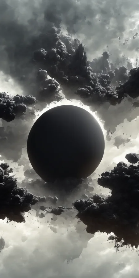 A beautiful matte painting of a Black Sun, by Nekro, artstation,
high detail, monochromatic color scheme, 8k resolution