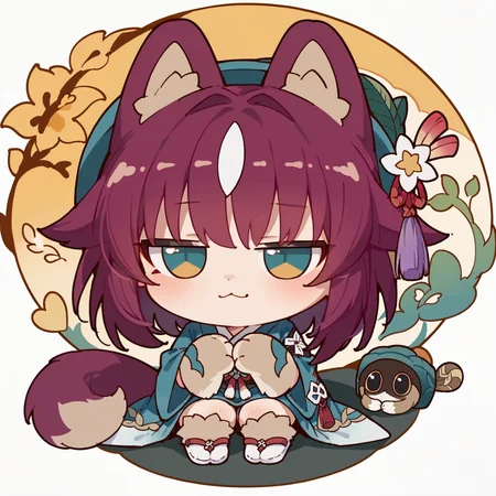 score_9, score_8_up, score_7_up, <lora:critterPickHonkaiStar_v10:1> hcrpick, animal, chibi, 1girl, Kamaitachi, animal ears, animal legs, thighhigh fur, tabi foot
<lora:V5.1_retrain:0.7>
