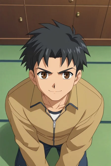 score_9, score_8_up, score_7_up, source_anime, anime screencap, rating_safe, , looking at viewer, , 1boy, ash ketchum, pokemon, black hair, brown eyes, solo, from above, niagara falls, indoors, kneeling, smile, <lora:fsn_style_pony:0.9>, fsn_style, , <lora:sdxl_lightning_8step_lora:1>