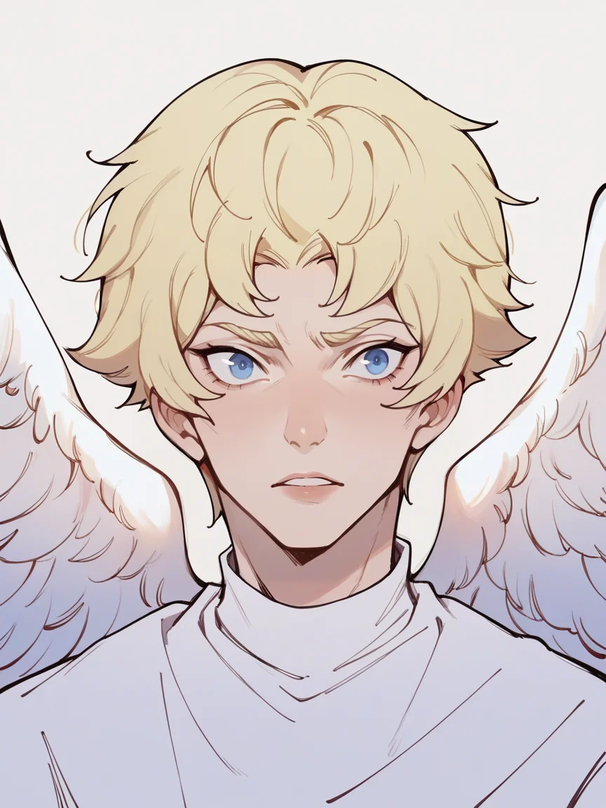 score_9, score_8_up, score_7_up, score_6_up, score_5_up, <lora:d3v1lm4nXLP:1> d3v1lm4n, 1boy, blonde hair, blue eyes, angel