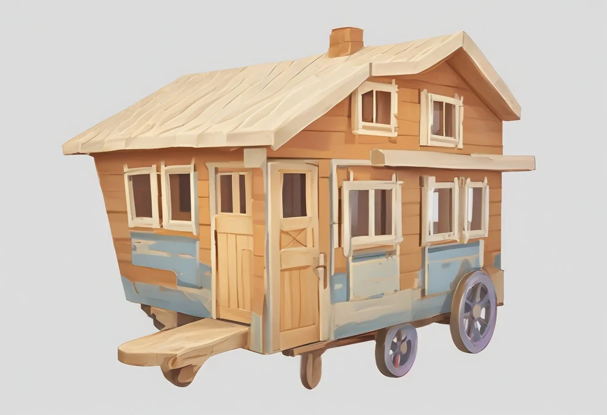 A house on wheels, focus, white background, award winning artwork, extreme detailed, 
Wide range of colors, Dramatic,Dynamic, Cinematic, Sharp details, Insane quality. Insane resolution. Insane details. Masterpiece. 32k resolution.