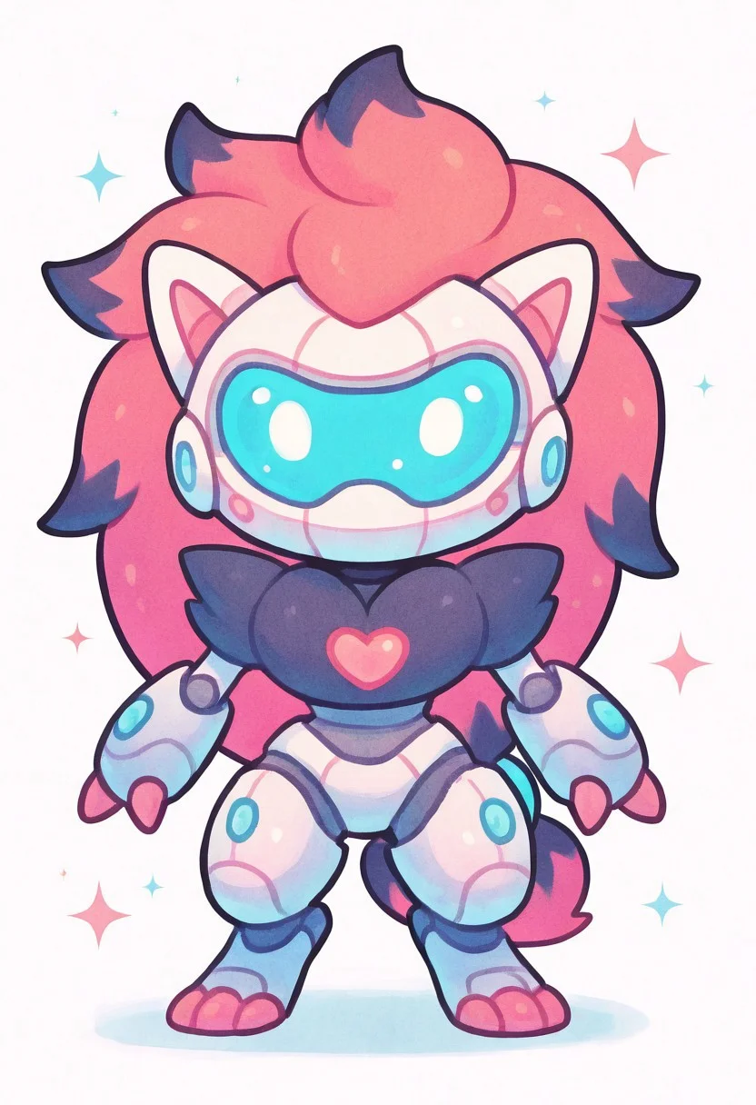 masterpiece, best quality, no humans,
zzZoroark, cute, mecha, chibi, k4w4iim1r41, cute outfit, pastel,