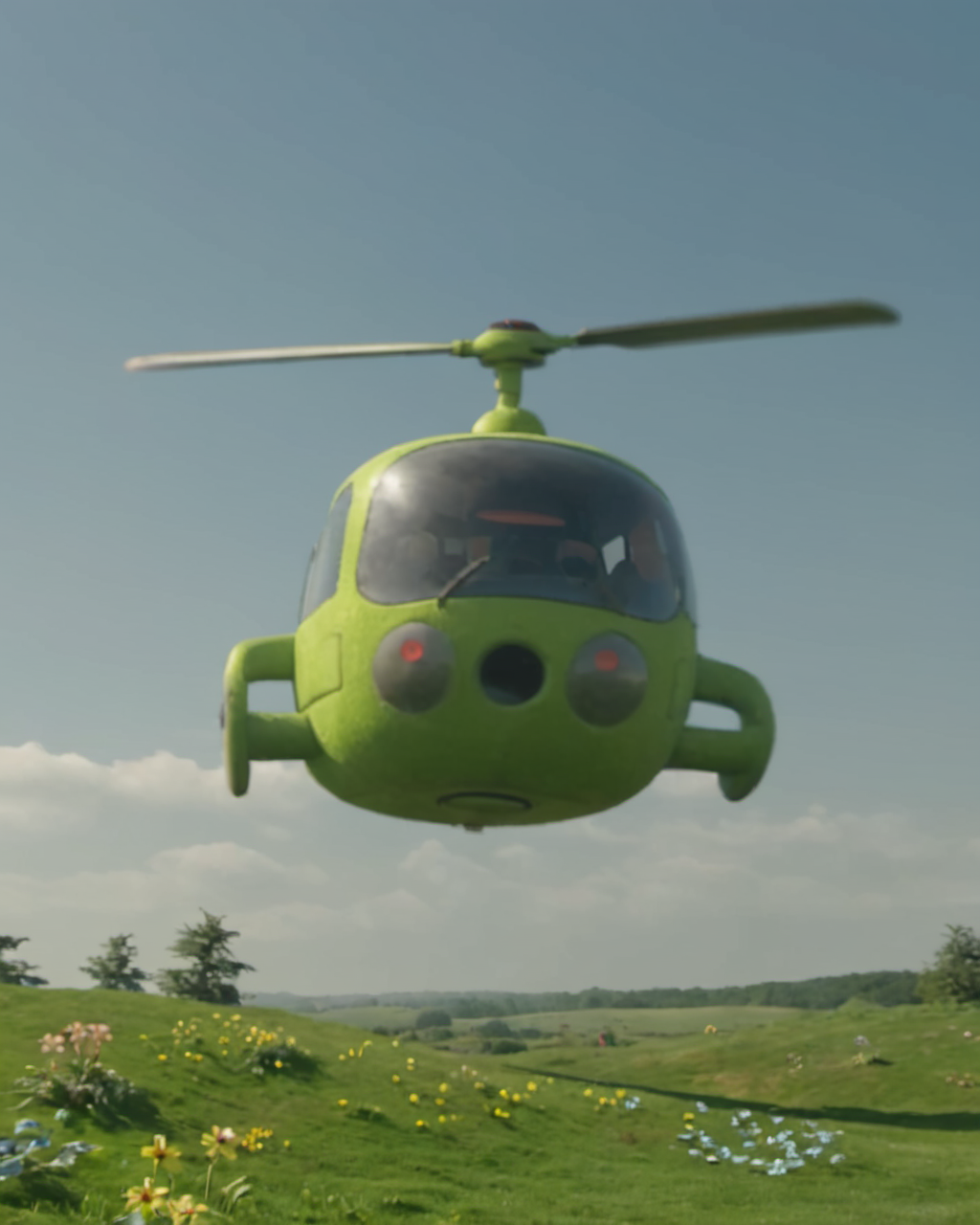 helicopter,epic,masterpiece,8k uhd,awardwinning,trending on artstation and deviant art,official art,private press,raw photo,  <lora:teletubbiesxl:0.8>,teletubbiesxl