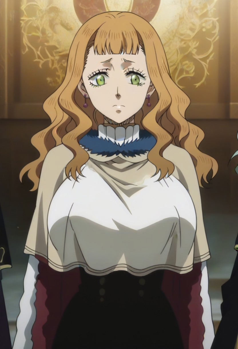 source_anime, masterpiece, best quality, detailed background, anime screencap, Black Clover anime style, <lora:Mimosa_Vermillion:.8>Long hair, wavy hair, blunt bangs, green eyes, earings, jewelry, outfit 1 ,,,,,,,,,,,,,,,,,anime coloring, anime screencap, 1girl,Solo ,, anime,PUFFY nipple,huge breasts,,,official art, Uncensored ,Unedited ,,,,,,,,,,,,,,