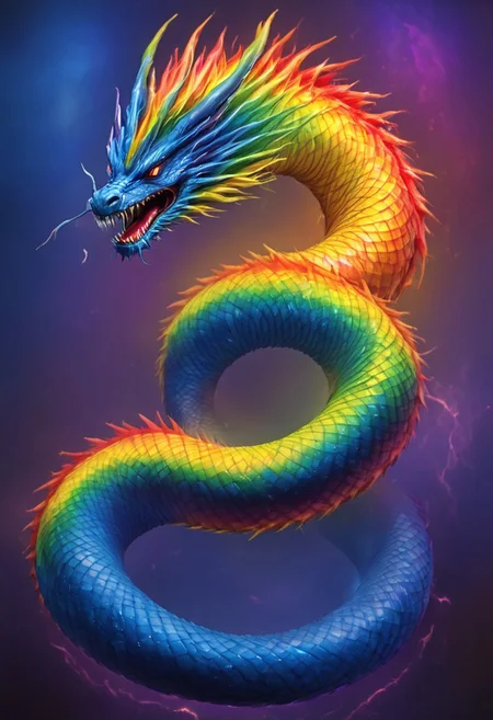 VALHERO neouv, rainbow dragon