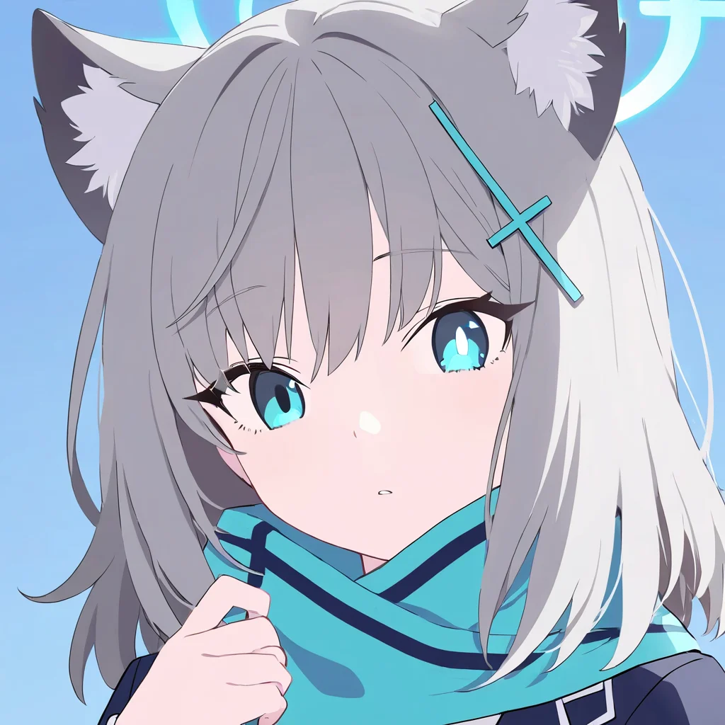 1girl,shiroko \(blue archive\),,masterpiece, best quality, very aesthetic, absurdres,,simple background, solo, virtual youtuber, looking at viewer,upper body, <lora:blue still-NAI:0.8>