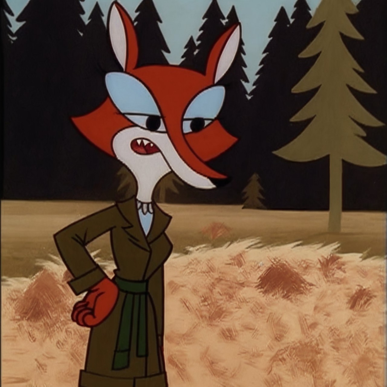score_9,score_8,score_7,source_furry,
<solo:1.5>,
<1girl:1.5>,
fauna_fox, fox girl, agent_fauna,red body,red fur, black eyes,
fauna_fox_ffiles, fauna_fox, agent_fauna, fox girl, furry, furry female, official art, official style, solo, tree, 1boy, male focus, furry, open mouth, teeth, furry male, outdoors, gloves, black eyes, animal ears, nature, standing, forest, hand on hip, sharp teeth, shirt, grass, long sleeves, parody, red gloves,
( art by donguri suzume ) ,,
 <lora:Fauna_Fox_The_F_Files:1> fauna_fox_ffiles