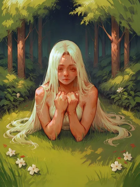 score_9, score_8_up, score_7_up, score_6_up, score_5_up, <lora:cryb0rgXLP:0.8> cryb0rg, 1girl, long hair, forest,