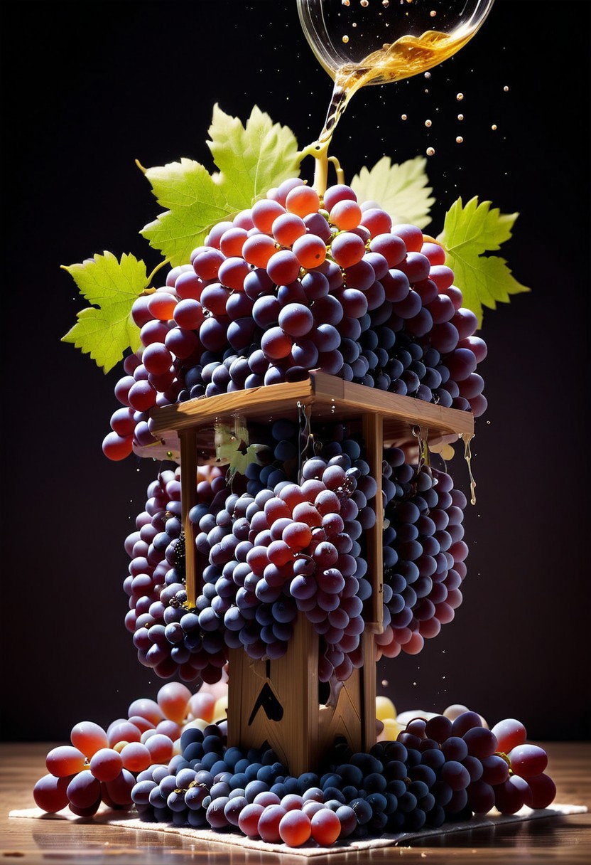 masterpiece, very aesthetic, absurdres, newest, photograph, moody lighting, brain made of grapes