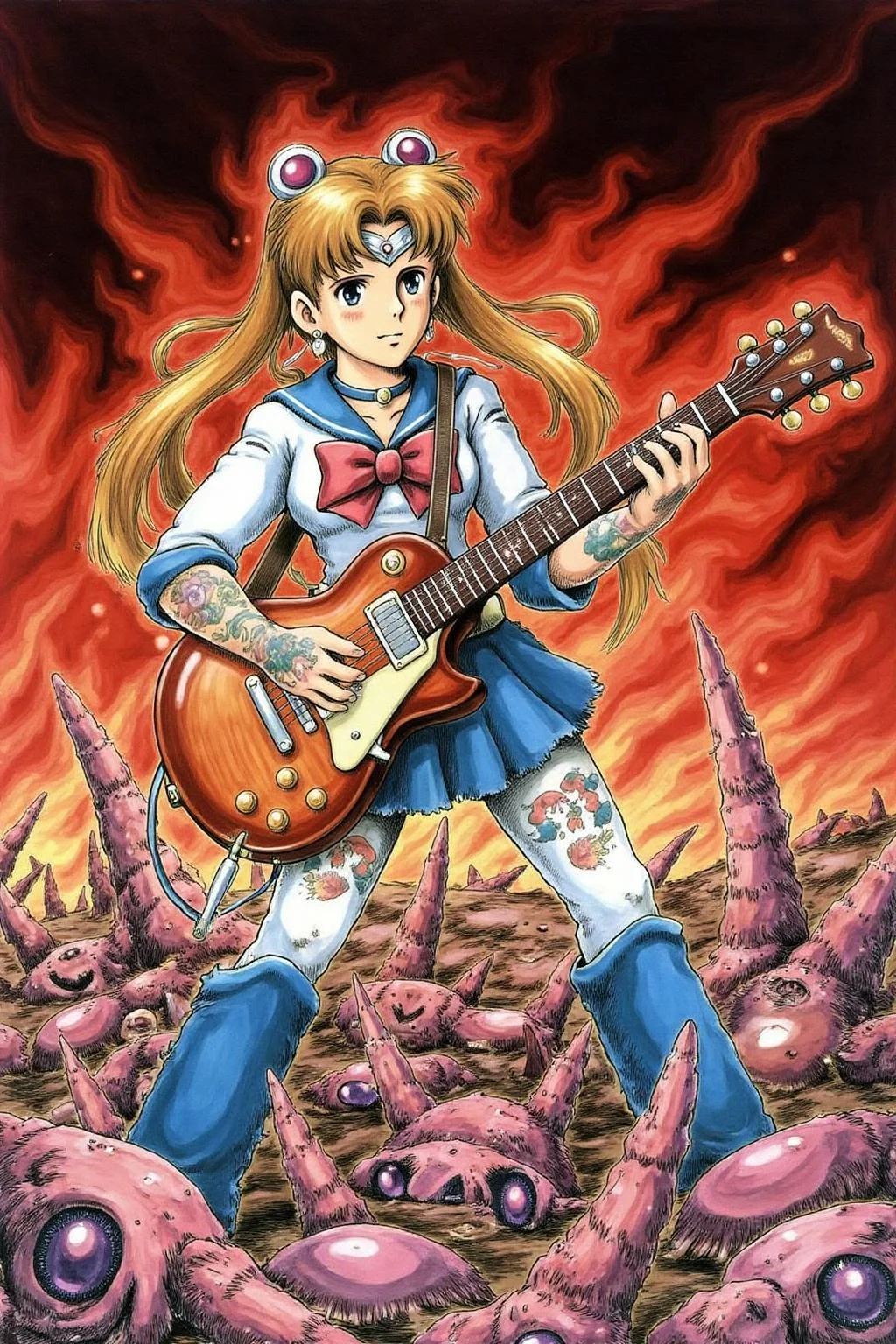 miyaha1 manga illustration
sailor moon playing a guitar at a heavy metal mosh pit, tattoos, piercing. <lora:miyaha1_cap_d6a3e12:0.9><lora:818064474146735979:0>