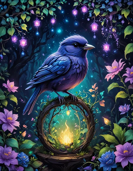 novuschroma14 style Bird Garden <lora:novuschroma14 style:1> <lora:sdxl_lightning_8step_lora:1> <lora:FaeTastic Details:1>