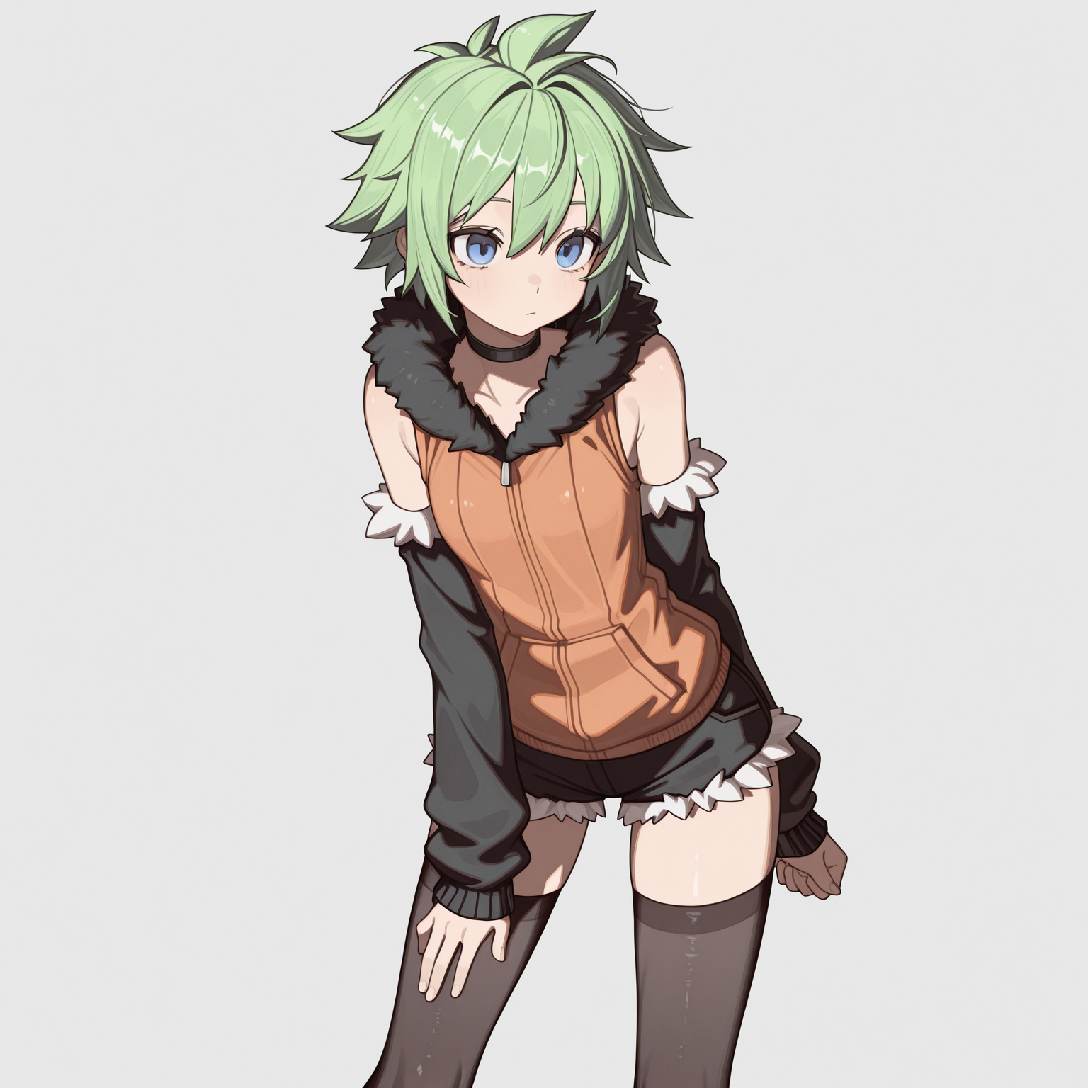 1girl, iruoj, ojfit, black stockings, arm warmers, (shoes:0.4), blue eyes,
Masterpiece, best quality, great quality, absurdres, <lora:Iru_100_Orange_Juice:1.0000000000000002> <lora:illustriousXL_stabilizer_v1.72:0.5000000000000001>